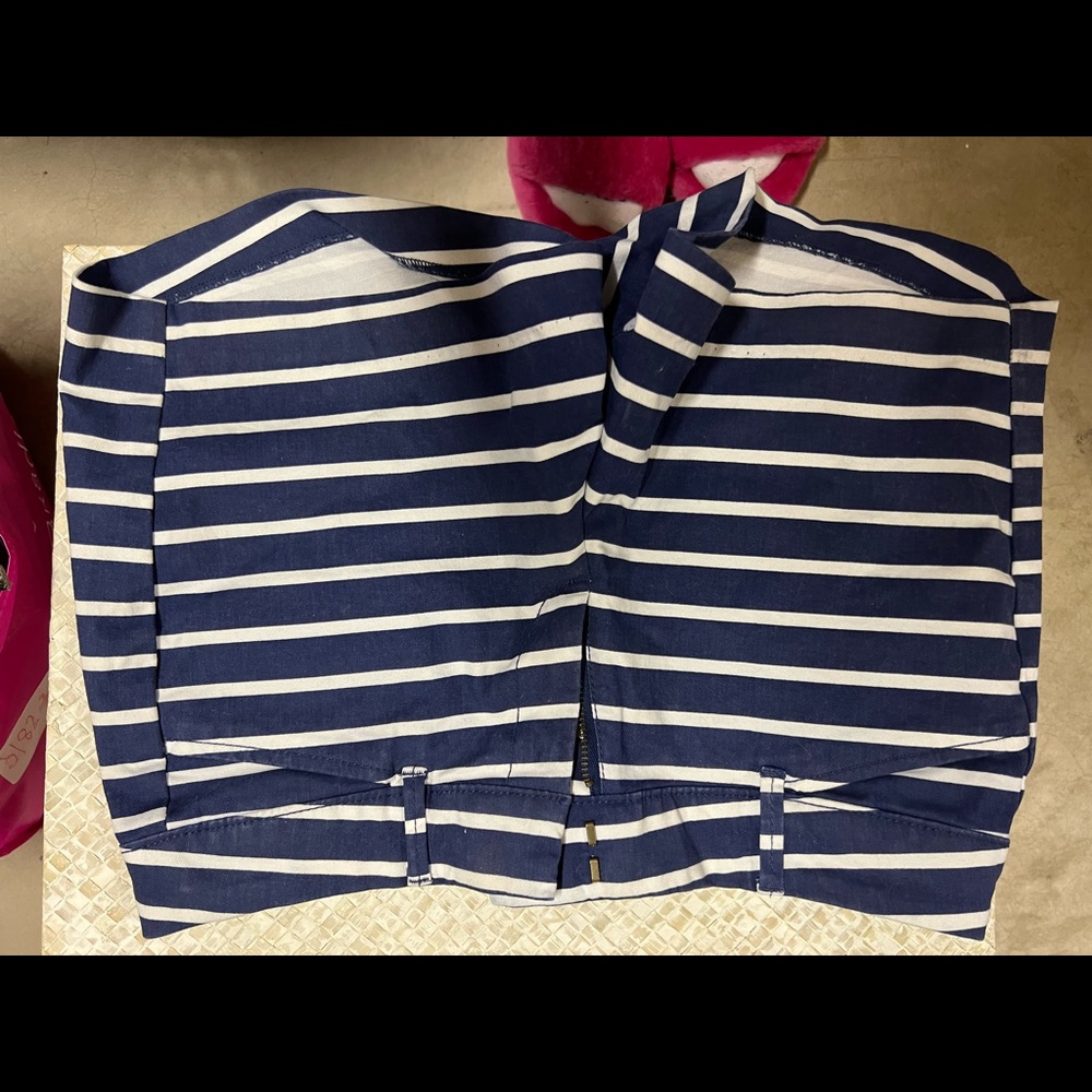 Old Navy, Navy and White Stripped, Pixie Shorts